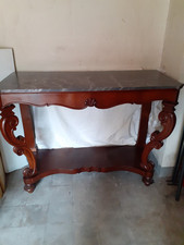 consolle ingresso vintage. Materiale: legno e marmo. Epoca: 900. Prezzo 120 euro