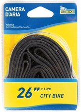 Camera d’Aria Bici 26 Pollici con Valvola Americana Nera – Alta Resistenza, Tenu