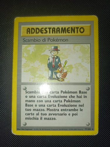Carta pokemon scambio - pokemon,