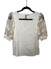 Dolan Floral Applique Blouse