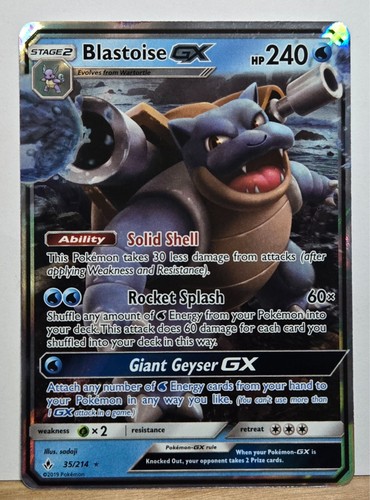 Blastoise 214 ultra - gx, /