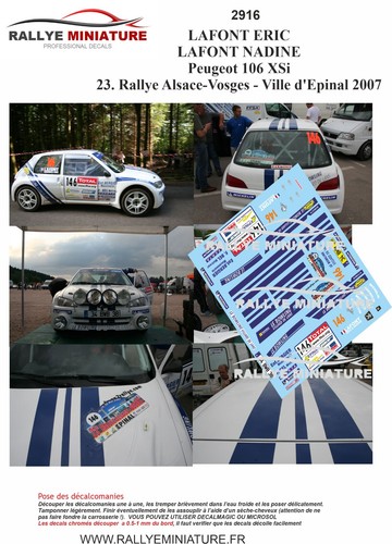 Decals ref 2916 peugeot - 2916,