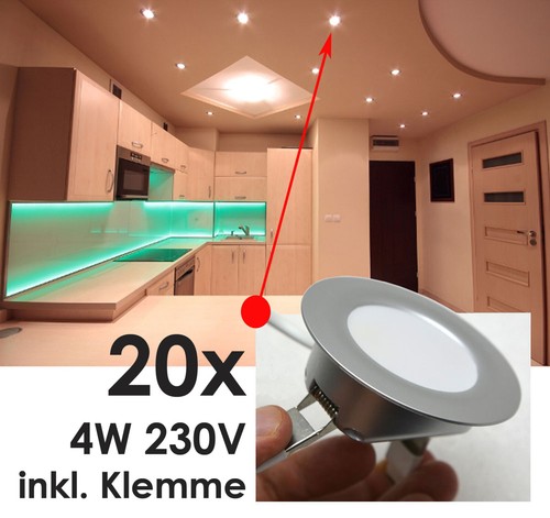 20x 230v led - 4w, lampada