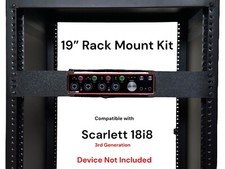Kit Montaggio Rack per Scarlett 18i8 3a Generazione 1.5U 19" Montaggio Rack - 4 Varianti