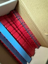 Barretta adesiva/pesi adesivi rossi in ferro per moto 45g 4pz