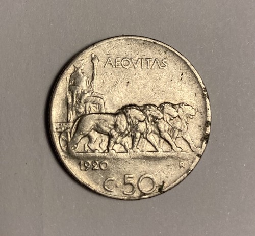 Centesimi 1920 leoni bordo - leoni,