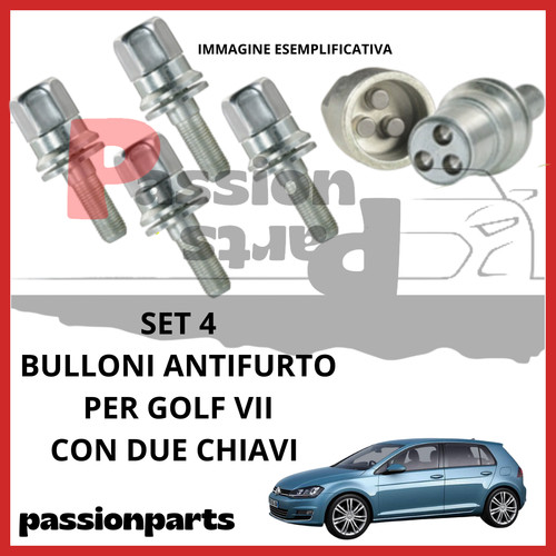 Kit bulloni antifurto - 4,