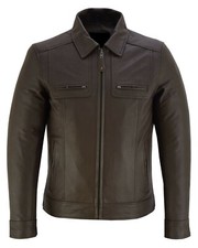 Giacca da moto in vera pelle