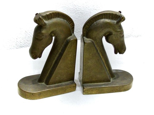 Coppia fermalibri vintage