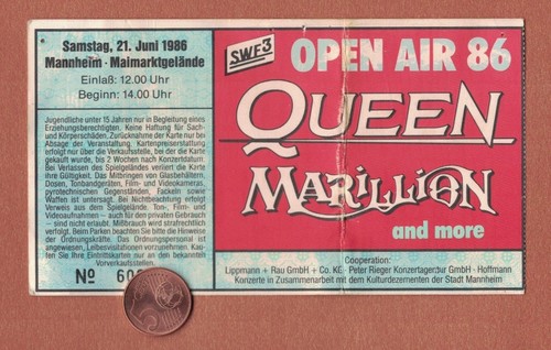 Ticket konzertkarte queen - konzertkarte,