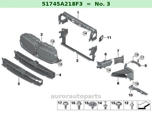 Bocchette aria superiore bmw - aria,