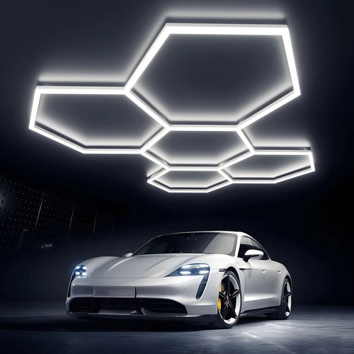 Hexagon led garage light - 5x,