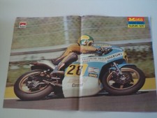 POSTER ANNO 1976 - MOTO SUZUKI 500 GP GALLINA CORSE e VIRGINIO FERRARI