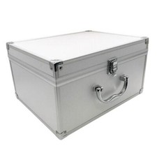 Scatola binocolo casco lenti di ingrandimento custodia metallo lente di ingrandimento faro LED valigia in lega