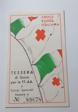 TESSERA  "CROCE ROSSA
