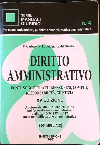 Diritto amministrativo vv - diritto,