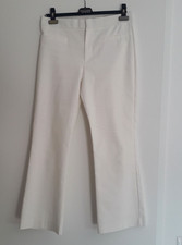 ZARA pantaloni a zampa bianchi