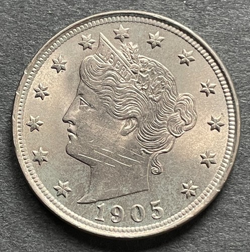 1905 liberty nickel bu - 1905,