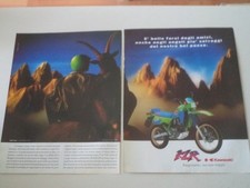 advertising Pubblicità 1991 MOTO KAWASAKI KLR 600 S