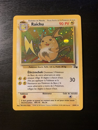 Carte pokémon raichu 14 62 - :,