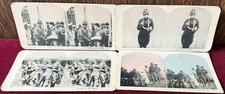 Lotto di 4 carte stereoview