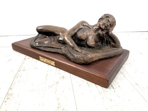 Scultura bronzo dorato figura - dorato,