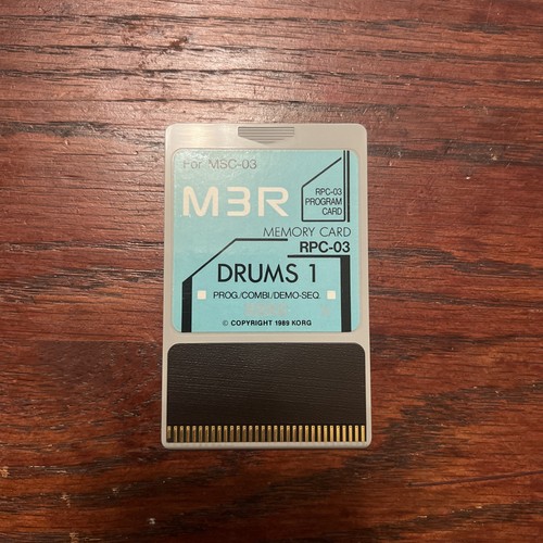 Korg m3r drums scheda - 1", rom
