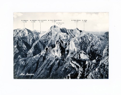 Cartolina alpi apuane - alpi,