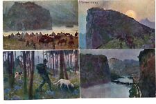 LOTTO  13  CARTOLINE TOMMASO CASCELLA CROCE ROSSA GUERRA INDIPENDENZA 8 VG 5 NVG