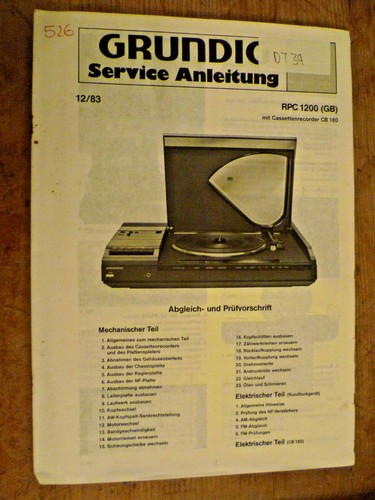 Grundig rpc 1200 cb180 - grundig,