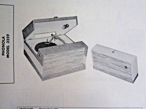 Phonola 3259 phonograph - phonola,