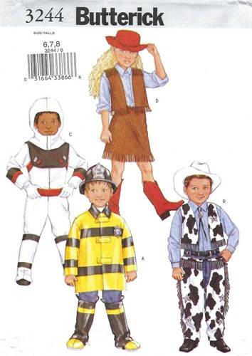 Costumi butterick 3244 - costumi,