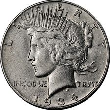 1934-S Dollaro della Pace Nice