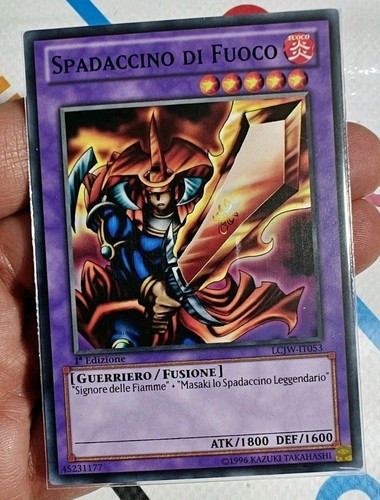 Spadaccino fuoco gi oh - di, yu-gi-oh