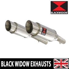 APRILIA SL1000 Falco 99-05 Silenziatore Doppio Scarico Terminale Lattine 200SS