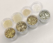 4 Boccette Brillantini Polvere