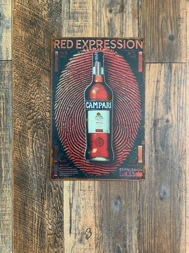 Insegna metallo campari - in,
