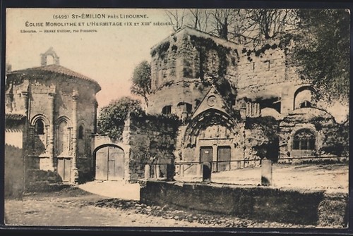 Cpa saint émilion - saint-Émilion,, Église