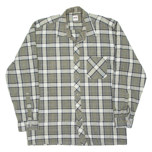 Camicia flanella verde - verde, a