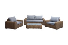Set salotto in polyrattan cubo