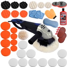 Lucidatore Lucidatrice professionale Levigatrice + Set 5, 1600 W+ carta-abrasiva