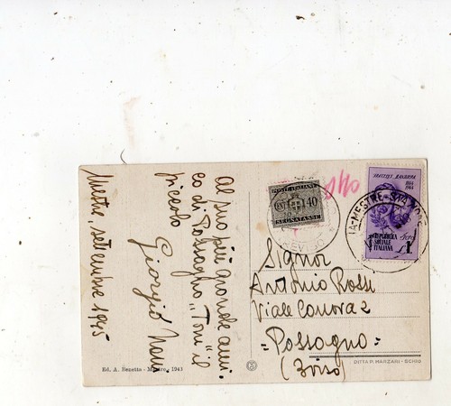 Storia postale mestre - postale,