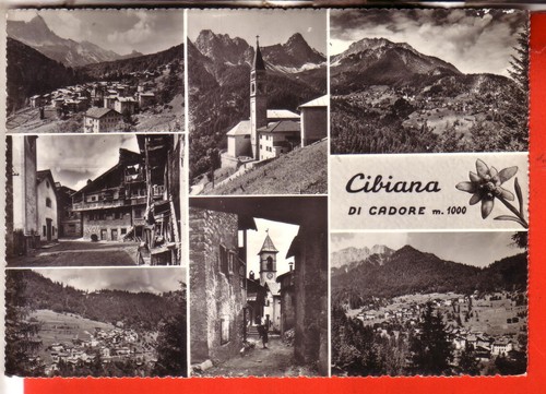Cartolina cibiana cadore - cibiana,