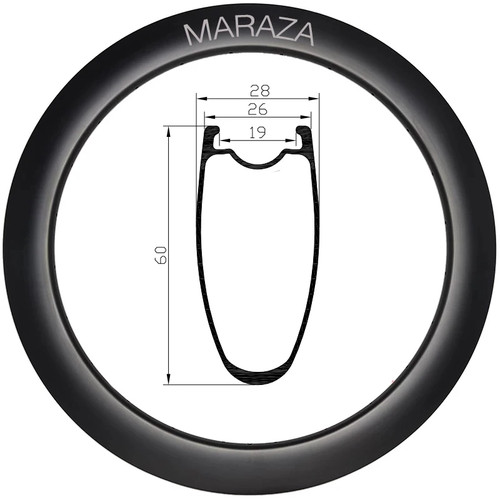 Cerchio fibra carbonio - fibra, di