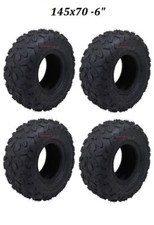 TRENO  4 GOMME QUAD 145/70-6 PNEUMATICI RUOTE 145X70-6 RICAMBI QUAD ATV