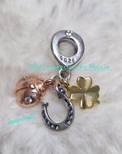 Charm pendente Portafortuna ARGENTO 925 Per Bracciale o collana 