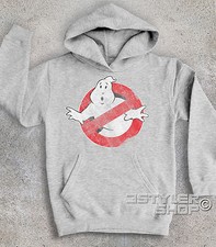 FELPA BAMBINO logo antichizzato GHOSTBUSTERS gli Acchiappafantasmi GHOSTBUSTER