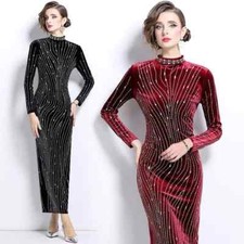 Vestito Abito Elegante Lungo