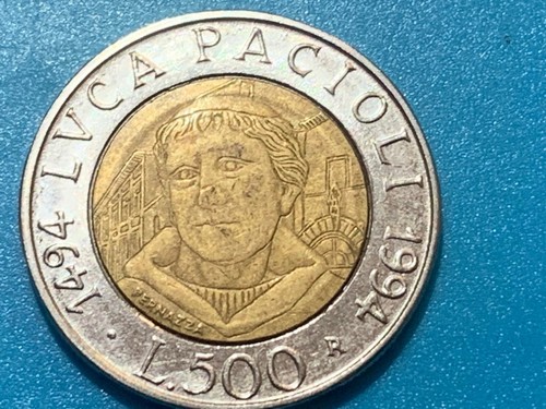 Moneta 500 lire 1494 luca - moneta,