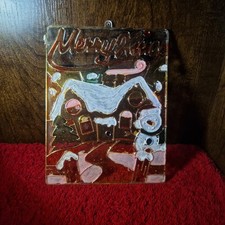 Buon Natale Vetro Dipinto a